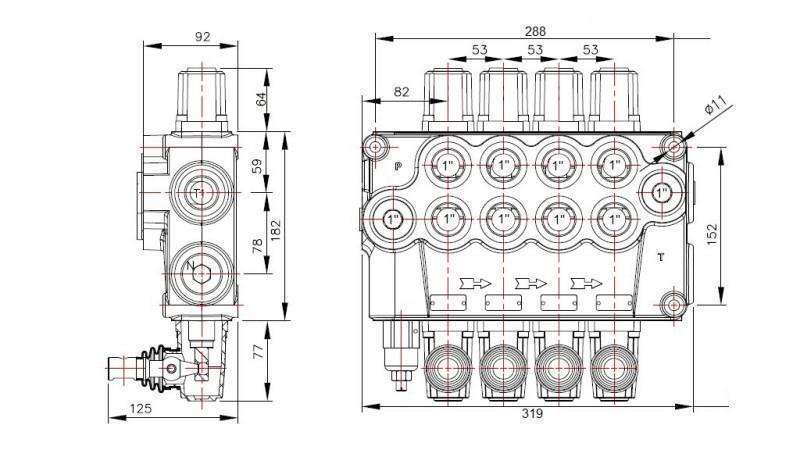 HYDRAULICKÝ VENTIL 4xP120