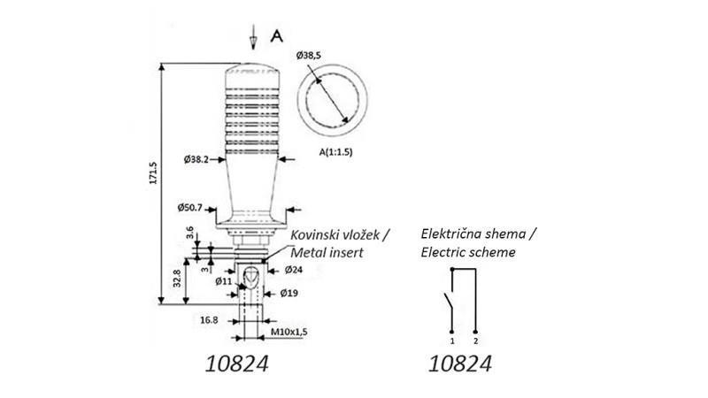 PÁČKA NA DIAĽKOVÉ OVLÁDANIE JOYSTICK - 1 TLAČIDLO