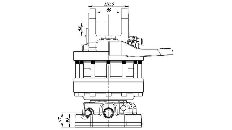 HIDRAULIČKI ROTATOR 10000/5000 KG S FLANŠOM