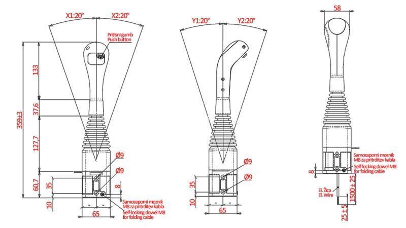 JOYSTICK NIMCO FÜR ROLLE KROGLE - 1x TASTE
