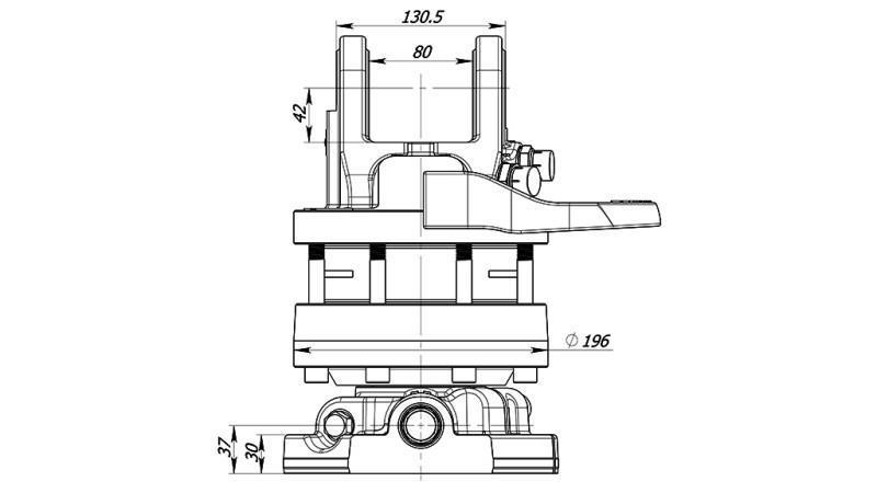 HIDRAVLIČNI ROTATOR 6000/3000 KG S PRIROBNICO
