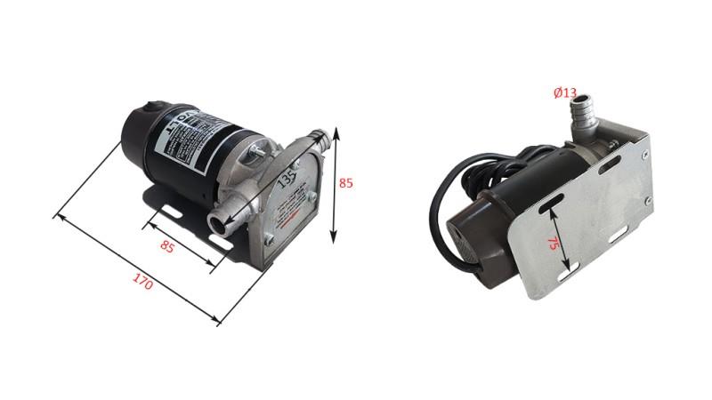 ELEKTRISK PUMPE 12V DC -3/4- 25 lit/min (1500 l/h)