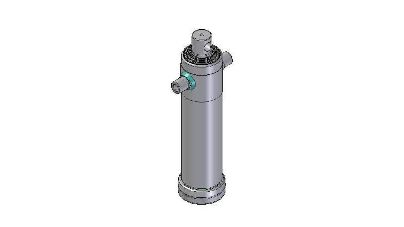 3048F -TELESCOPIC ZYLINDER STANDARD/LOCH 4 STUFEN HUB 1710 DURCHMESSER 124