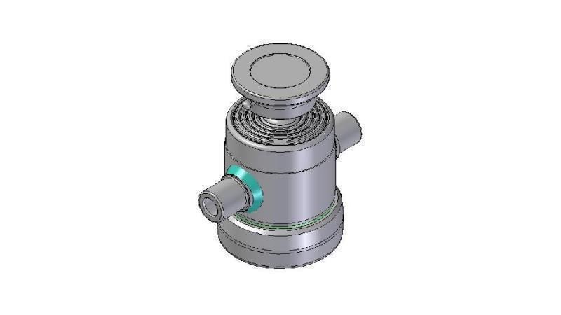 3090S -TELESCOPISK CYLINDER STANDARD/BOLD 5 TRIN SLAG 500 DIAMETER 124