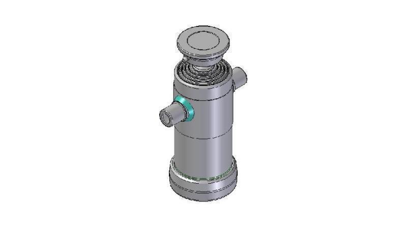 3093S -TELESCOPIC CYLINDER STANDARD/BALL 5 STUFEN HUB 1190 DURCHMESSER 124