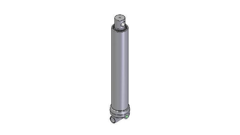 3626F -TELESCOPIC CYLINDER HOLE/HOLE 2 EXTENSIONS STROKE 995 Dia.95