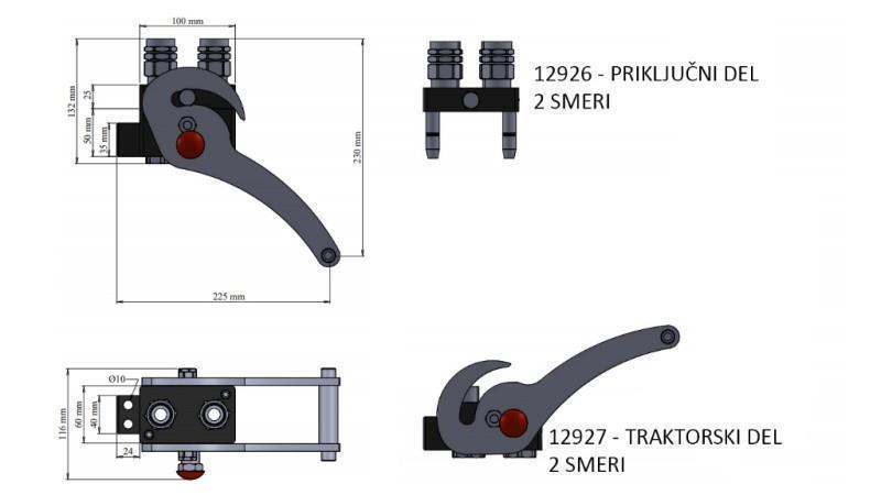 MULTI-FASTER SPOJKA 2wie BSP1/2 NOVI TIP TRAKTORSKI DEL