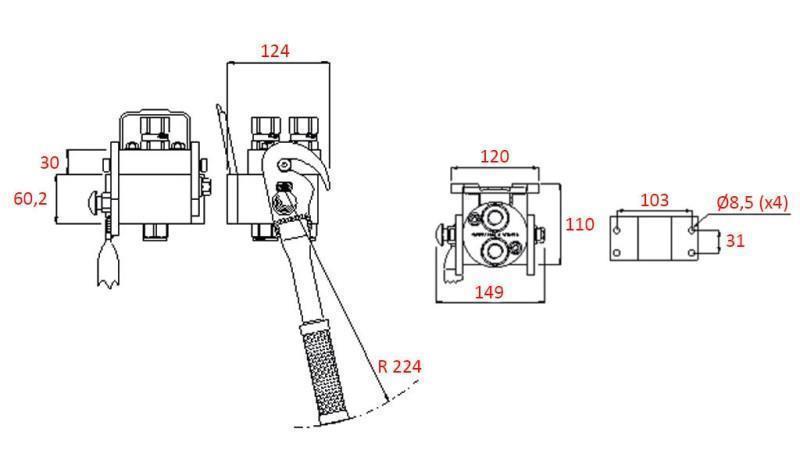 MULTI-FASTER KUPPLUNG 2wie BSP1/2 FIXER TEIL