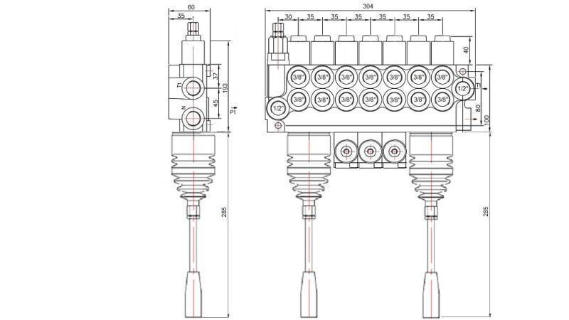 HID. VALVE 7xP40   2x JOYSTICK