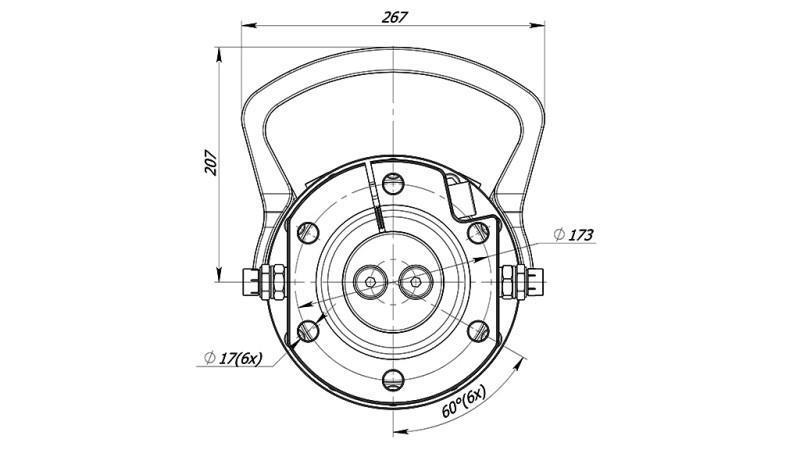 HIDRAULIČKI ROTATOR 10000/5000 KG S FLANŠOM
