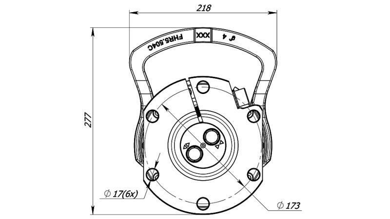 HYDRAULIC ROTATOR 5500/3250 KG WITH FLANGE