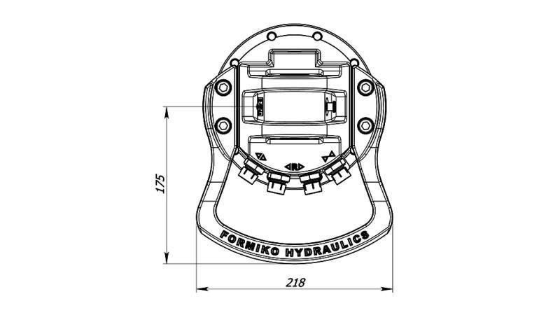 ROTATORE IDRAULICO 5500/3250 KG CON ASSE