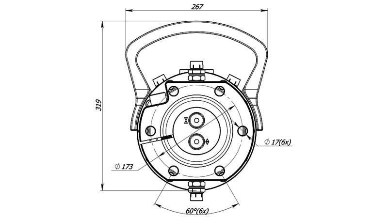 HYDRAULISCHE ROTATOR 16000/8000 KG MET FLENS