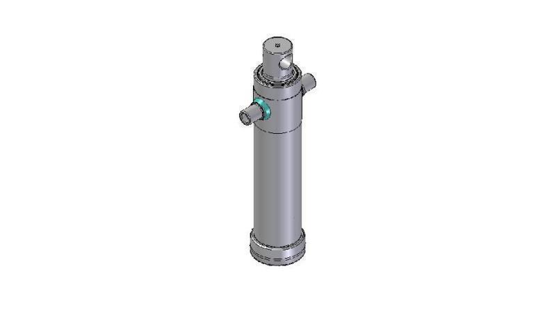 4024F -TELESCOPISKA CILINDRA STANDARTS/CAURUMS 2 POSMI STROKE 795 DIAMETRS 106