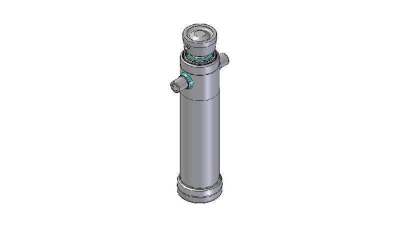 4026S -TELESCOPISK CYLINDER STANDARD/KUGLE 2 TRIN SLAG 895 DIAMETER 124