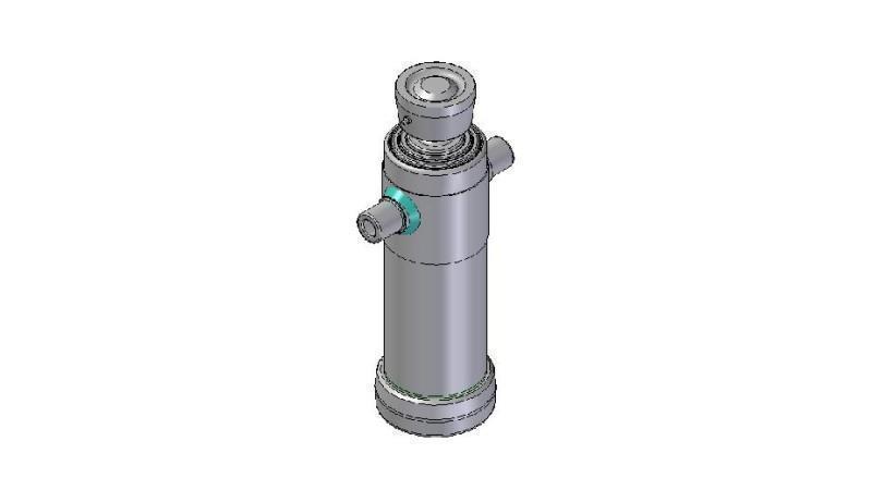 4035S -TELESCOPISK CYLINDER STANDARD/BOLD 3 TRIN SLAG 1283 DIAMETER 124
