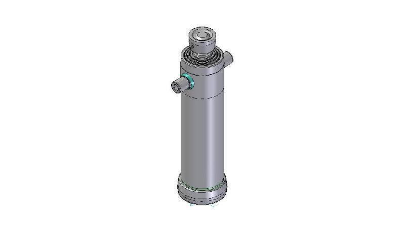 4040S -TELESCOPISK CYLINDER STANDARD/BOLD 4 TRIN SLAG 1980 DIAMETER 152