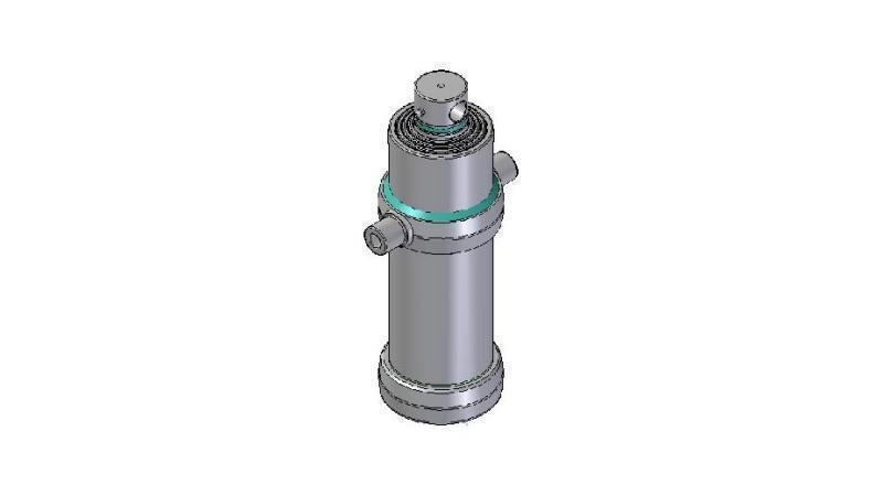 4046F - TELESCOPIC CYLINDER STANDARD/HOLE 4 STAGES STROKE 1690 FI 170