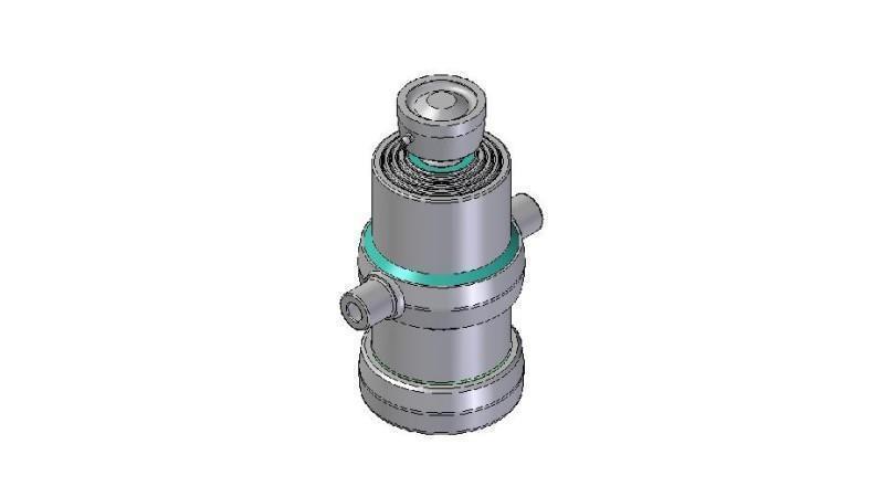 4071S - CYLINDER TELESCOPICZNY STANDARDOWY/KULKA 4 ETAPY SKOK 970 ŚREDNICA 170