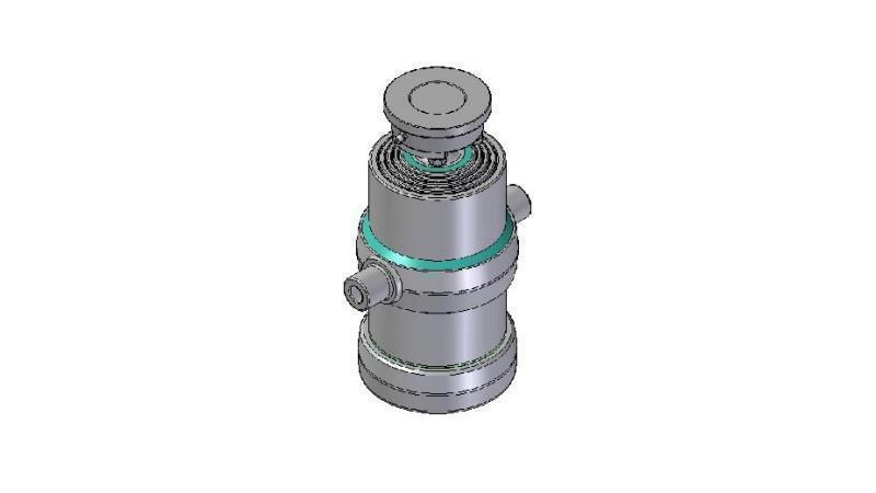 4081S -TELESCOPIC ZYLINDER STANDARD/KUGEL 4 STUFEN HUB 1190 DURCHMESSER 190