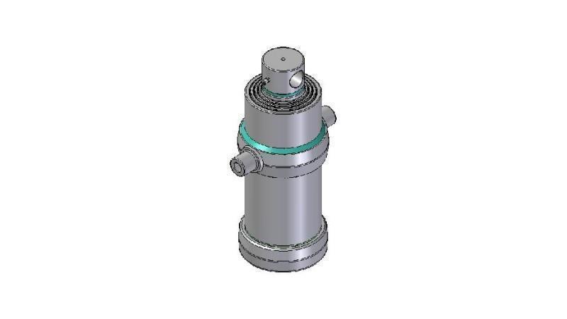 4083F -TELESCOPIC CYLINDER STANDARD/HOLE 4 STAGES TRAVEL 1670 DIAMETER 190