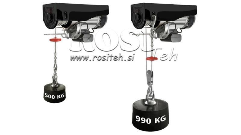230 V ELECTRIC WINCH DWI 500/990 KG
