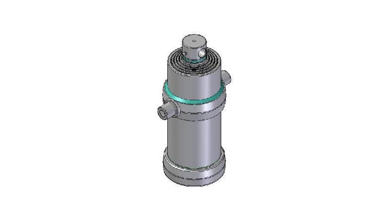 5007F - TELESCOPIC CYLINDER STANDARD/HOLE 5 STAGES TRAVEL 1850 FI 190