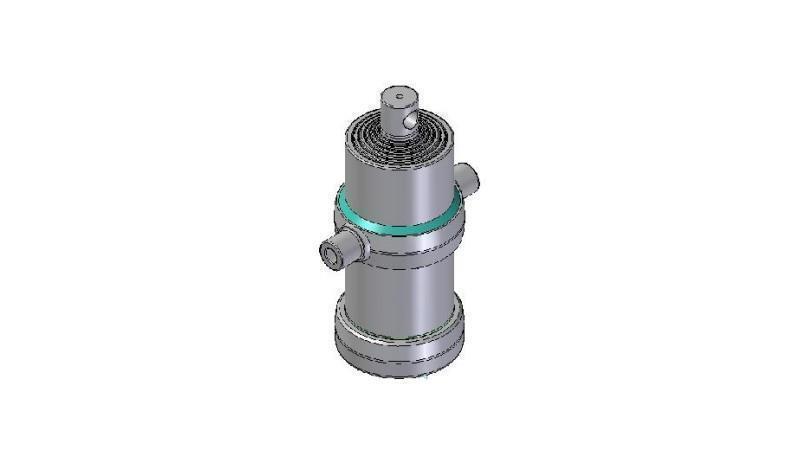 6023F -CILINDRU TELESCOPIC STANDARD/GAURĂ 6 ETAPE CUSCĂ 2545 DIAMETRU 170