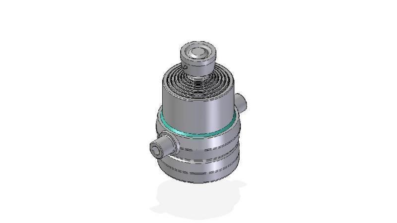 7015S -TELESCOPIC CYLINDER STANDARD/BALL 7 STUFEN HUB 1135 DURCHMESSER 190