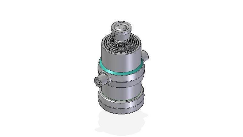 7018S -TELESCOPIC CYLINDER STANDARD/BALL 7 STUFEN HUB 1800 DURCHMESSER 190