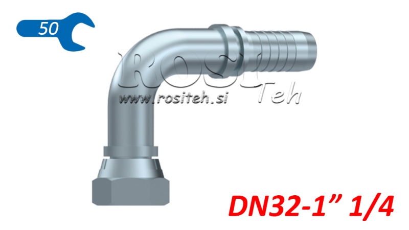 HYDRAULIC FITTING BSP FEMALE ELBOW 90° DN32-1 1/4
