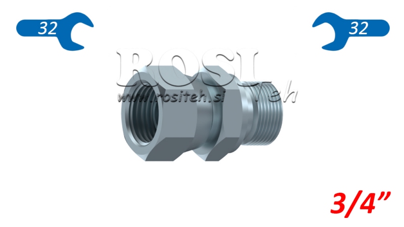 HYDRAULISCHE DOPPELSCHRAUBE- DREHENDE MUTTER 3/4