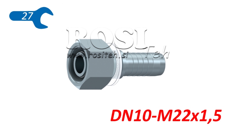 HIDRAVLIČNI PRIKLJUČEK DKOS 14 S ŽENSKI DN10-M22x1,5