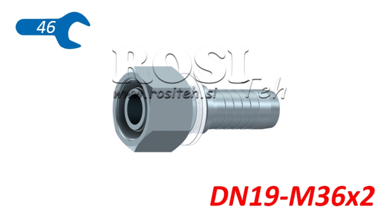 HIDRAVLIČNI PRIKLJUČEK DKOS 25 S ŽENSKI DN19-M36x2