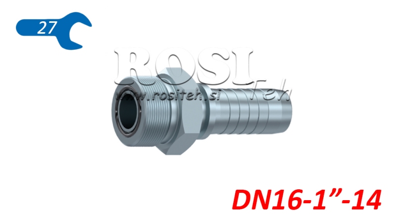 HYDRAULISCHER ANSCHLUSS AGORFS MÄNNLICH DN16-1