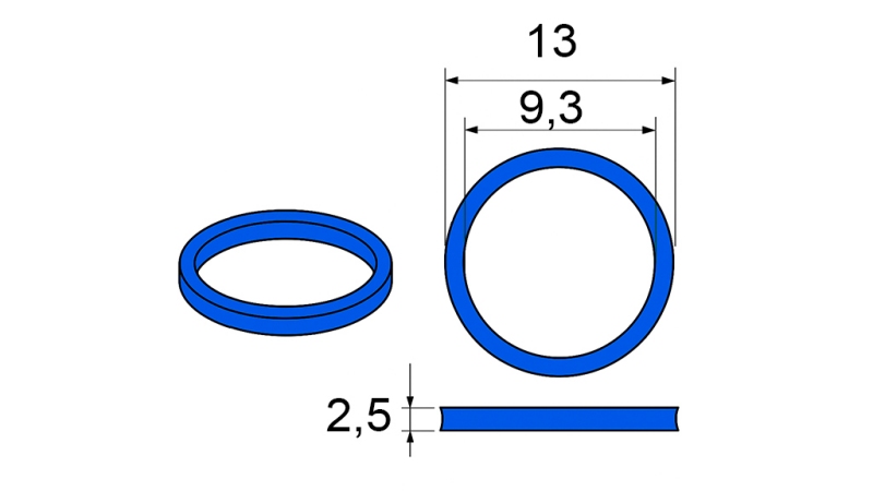 SEAL FOR MULTI-FASTER COUPLING 1/4 MOBILE PART