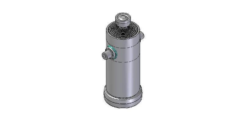 9014S -TELESCOPIC CYLINDER STANDARD/BALL 9 EXTENSIONS STROKE 3230 Dia.240