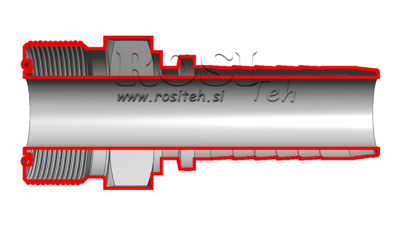 HYDRAULISCHER ANSCHLUSS AGORFS MÄNNLICH DN16-1