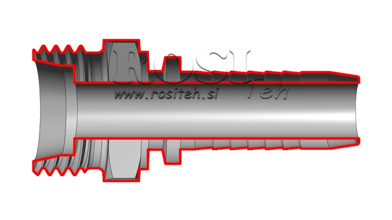 HYDRAULIC FITTING CES 30 WITH MALE DN31-M42X2