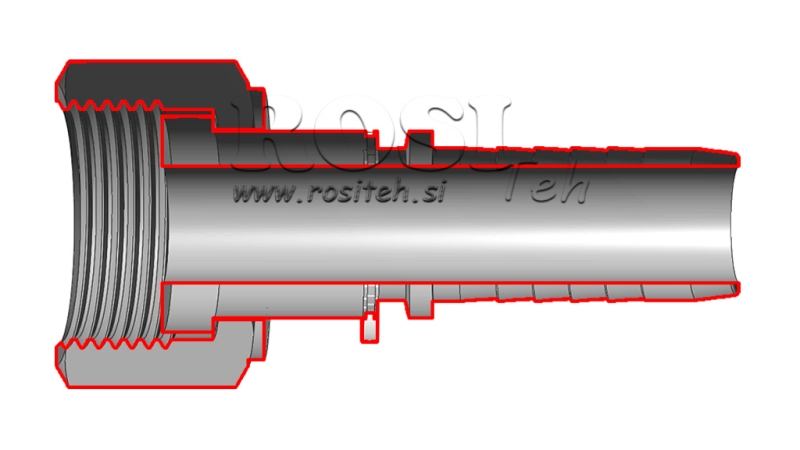 HYDRAULISCHER ANSCHLUSS DKORFS WEIBLICH DN8-9/16