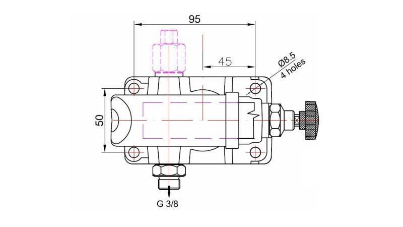 RUČNÁ PUMPA 45CC -SD-  JEDNOSMERNÉ