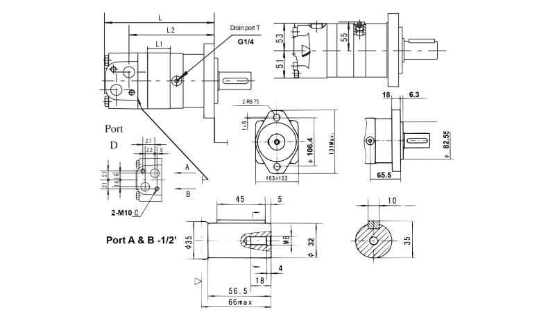 HYDRAULISK MOTOR MS 160 ECO (ALSG3-160)