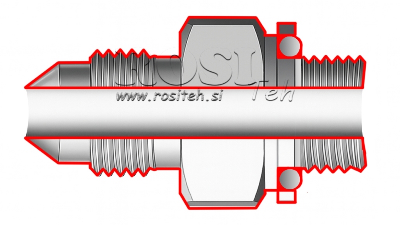 HIDRAVLIČNI REDUCIR  3/4 JIC74°-3/8 GAS