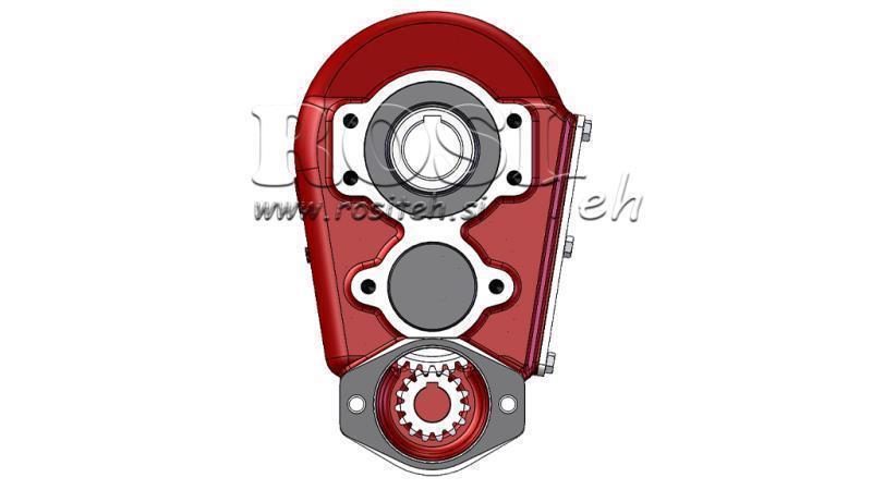 VÄXELLÅDA - VÄXELLÅDA RT150 FÖR HYDRAULISK MOTOR MP/MR/MS/MH FÖRHÅLLANDE 12:1