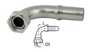 HYDRAULISK-ANSLUTNING-DKORFS-HON-ELBOW-90°