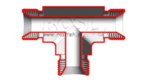 PIÈCE-EN-T-BSP-MÂLE-MÂLE