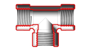 PIÈCE-EN-T-FEMELLE-FEMELLE