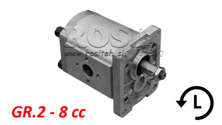 HYDRAULIK PUMPE GR.2 8 CC LINKS - FLANSCH