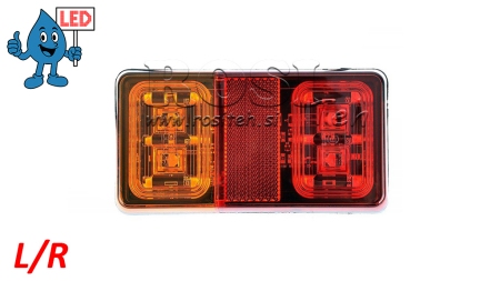 LED TYLNY LAMPKA 3 FUNKCJE 12V-24V KOMBINOWANA
