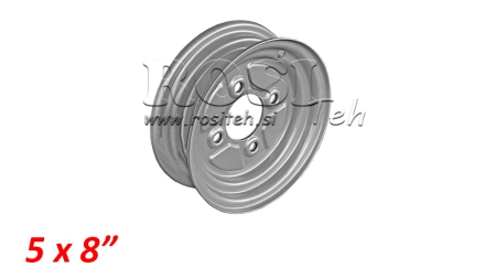 RIM 5X8 (PENTRU ANVELOPA 16X6.5-8)